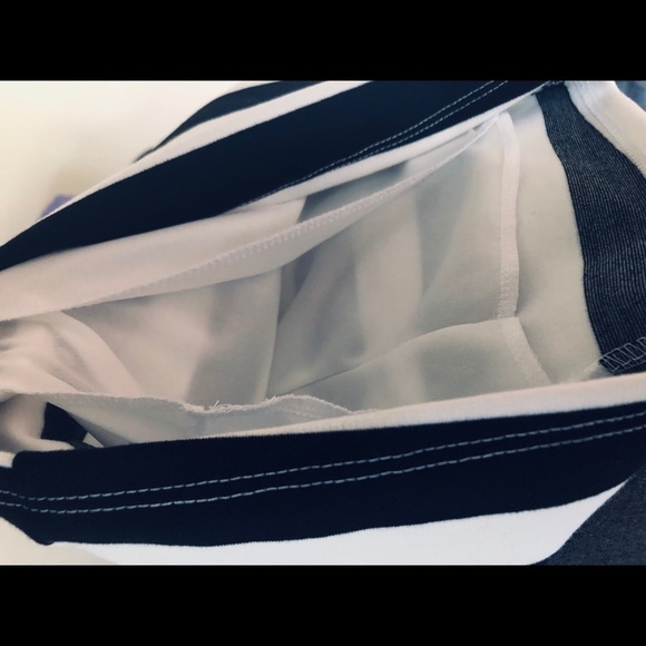 Style Rack Black and White striped spaghetti strap bodycon mini dress size small - Picture 5 of 6